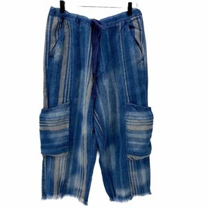 NWOT FREE PEOPLE 100% LINEN WIDE LEG HI-RISE PANTS